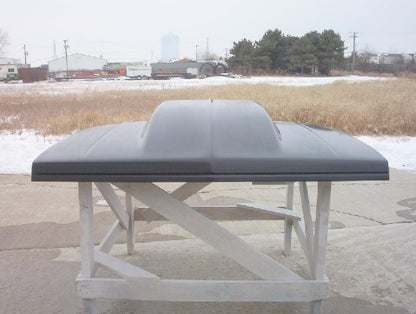1982-1993 S-10 / S-15 4" Cowl Induction Bolt-On Fiberglass Hood - Glasstek H1164 - view 2