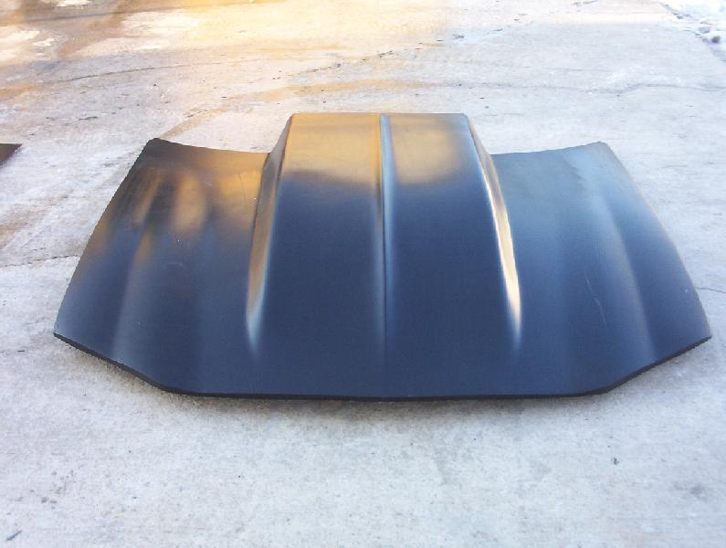 1998-2002 Camaro 4" Cowl Induction Bolt-On Fiberglass Hood - Glasstek H1180 - view 2