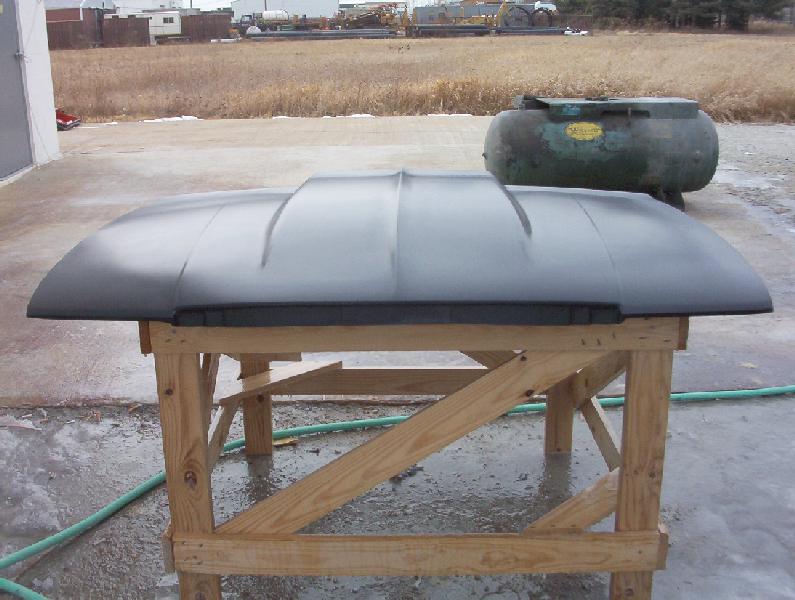 1991-1996 Impala / Caprice 2" Cowl Induction Bolt-On Fiberglass Hood - Glasstek H1188 product image