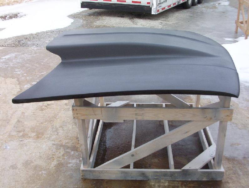 1991-1996 Impala / Caprice 4" Cowl Induction Bolt-On Fiberglass Hood - Glasstek H1190 - view 3