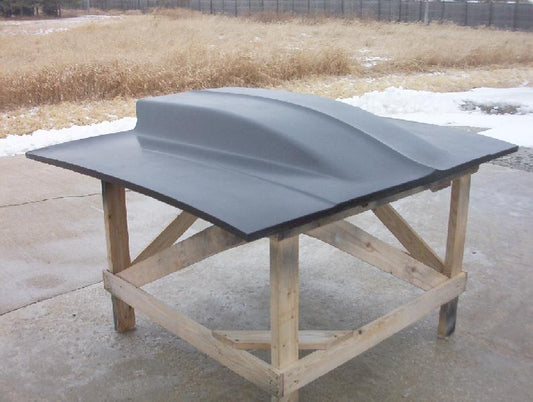 1978-1988 El Camino 78-82 Malibu 5" Cowl Induction Bolt-On Fiberglass Hood - Glasstek H1192 product image