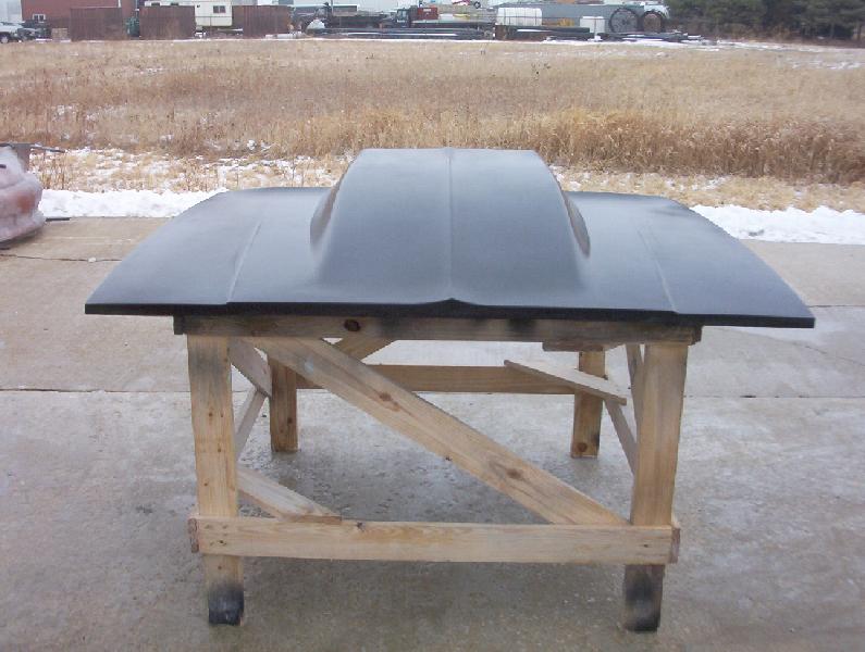 1978-1988 El Camino 78-82 Malibu 5" Cowl Induction Bolt-On Fiberglass Hood - Glasstek H1192 - view 3