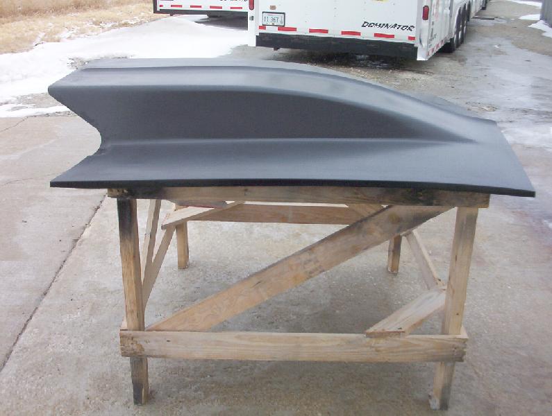 1967-1969 Camaro 6" Cowl Induction Bolt-On Fiberglass Hood - Glasstek H1202 - view 3
