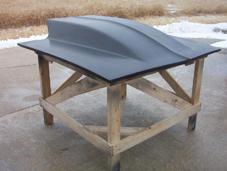 1967-1969 Camaro 6" Cowl Induction Bolt-On Fiberglass Hood - Glasstek H1202 product image