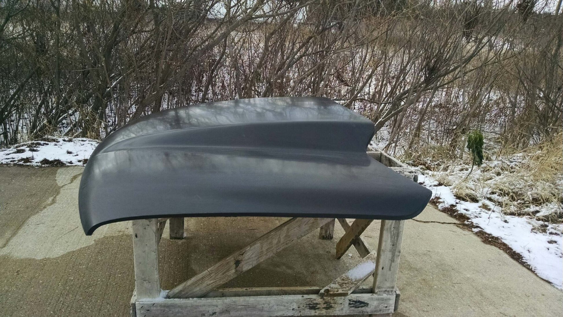 1999-2002 Chevrolet Truck 4" Cowl Induction Bolt-On Fiberglass Hood - Glasstek H1213 - view 3