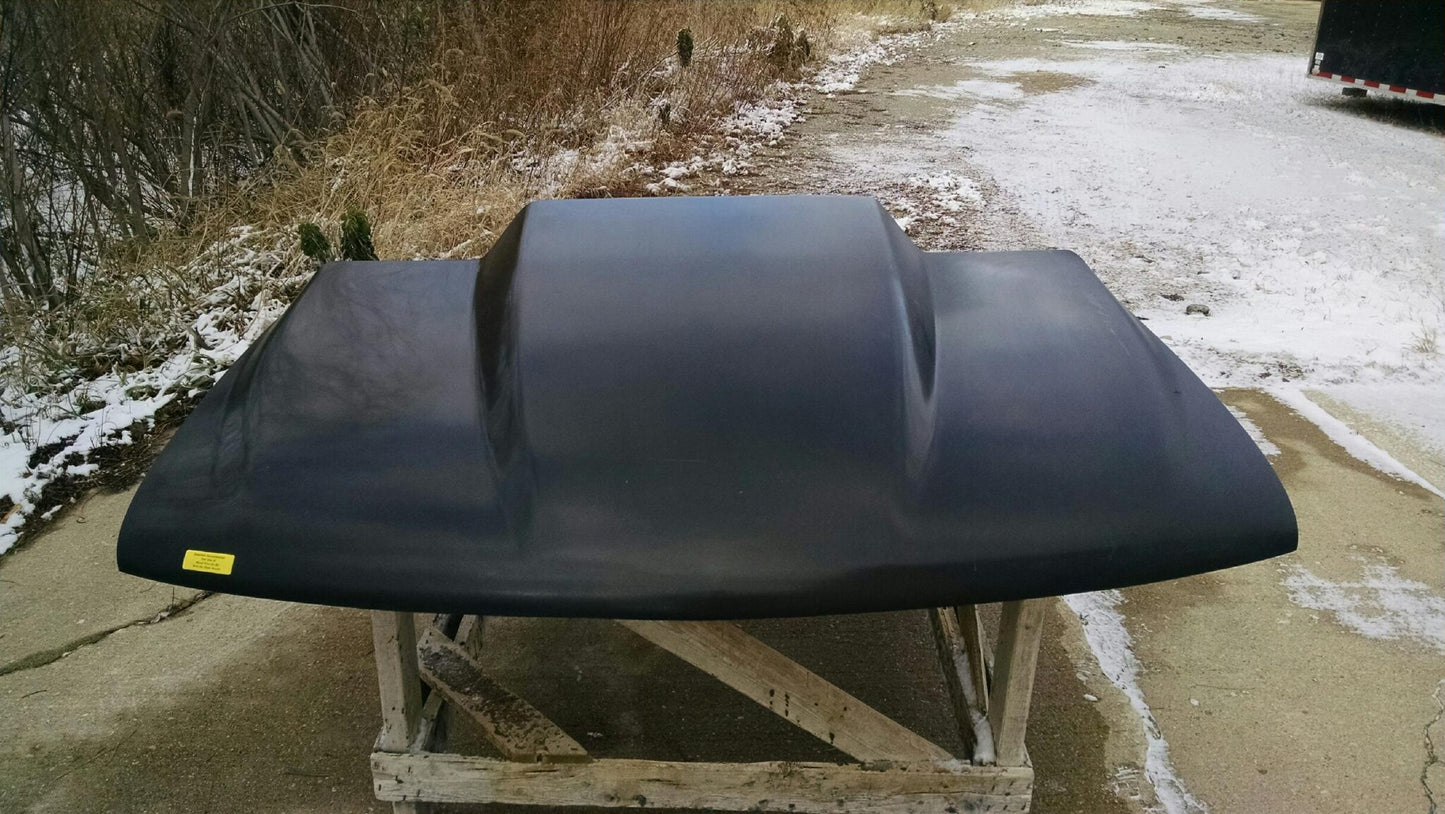 1999-2002 Chevrolet Truck 4" Cowl Induction Bolt-On Fiberglass Hood - Glasstek H1213 - view 2