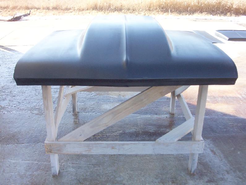 1966-1967 Nova / Chevy Ii 5" Cowl Induction Bolt-On Fiberglass Hood - Glasstek H1216 product image