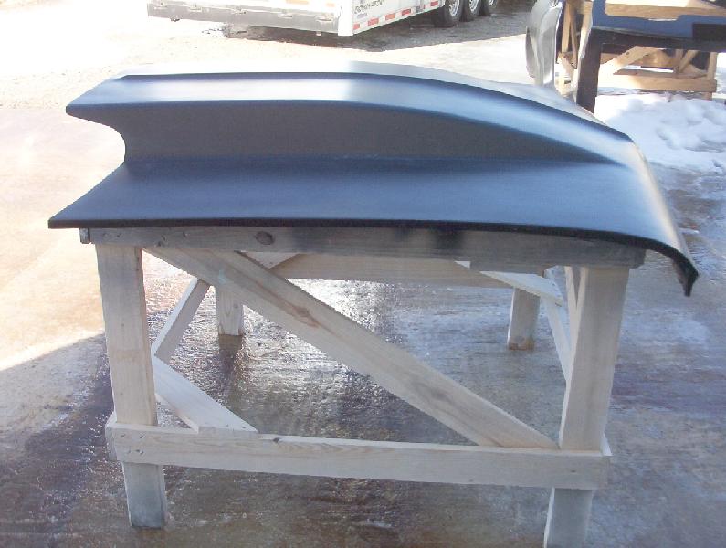 1966-1967 Nova / Chevy Ii 5" Cowl Induction Bolt-On Fiberglass Hood - Glasstek H1216 - view 3