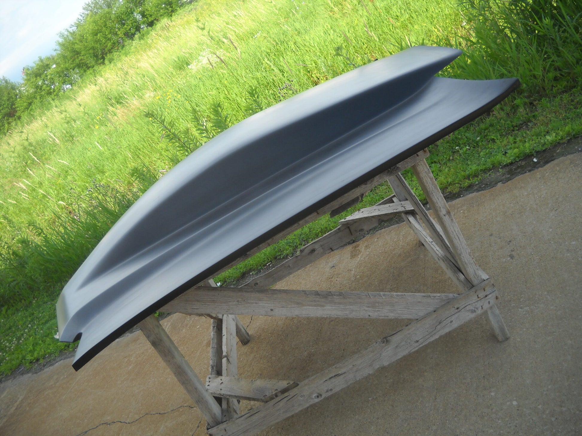 1970-1972 Chevelle 5" Sunoco / Bubble Style Bolt-On Fiberglass Hood - Glasstek H1321 - view 3