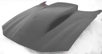1998-2002 Camaro 5" Sunoco / Bubble Style Cowl Induction Pin-On Fiberglass Hood Extended To Windshield - Glasstek H1262