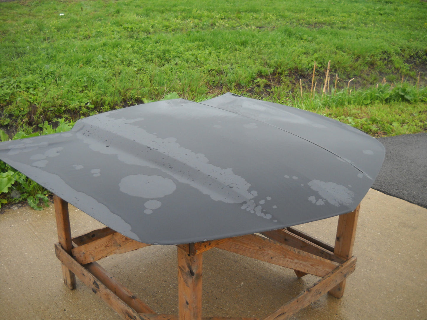 2010-2014 Camaro Extended 2" (Stock Style)Cowl Induction Pin-On Fiberglass Hood - Glasstek H1275 product image