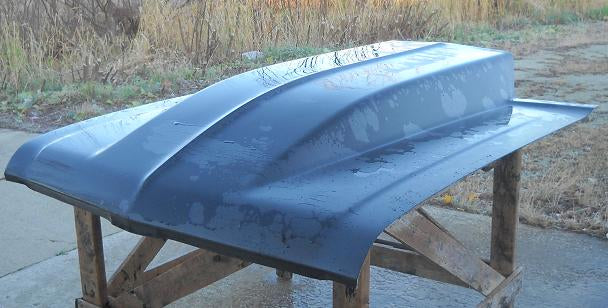1968-1974 Nova / Chevy Ii 6" Cowl Induction Pin-On Fiberglass Hood With Cowl Panel (Extended To W/S) - Glasstek H1286 product