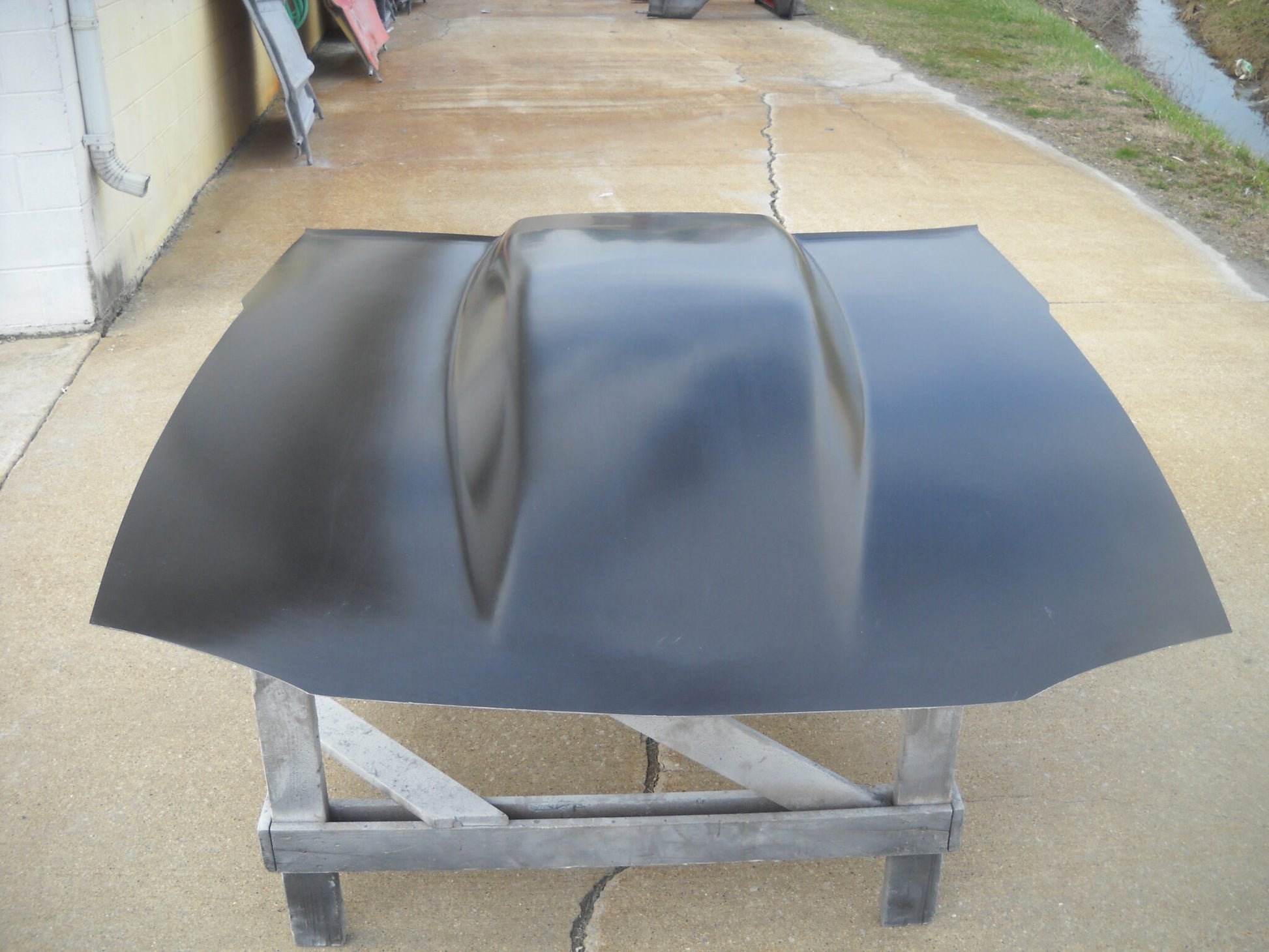 1993-1997 Camaro 5" Sunoco Style Cowl Induction Extended Pin-On Fiberglass Hood (To Windshield) - Glasstek H1302 - view 2