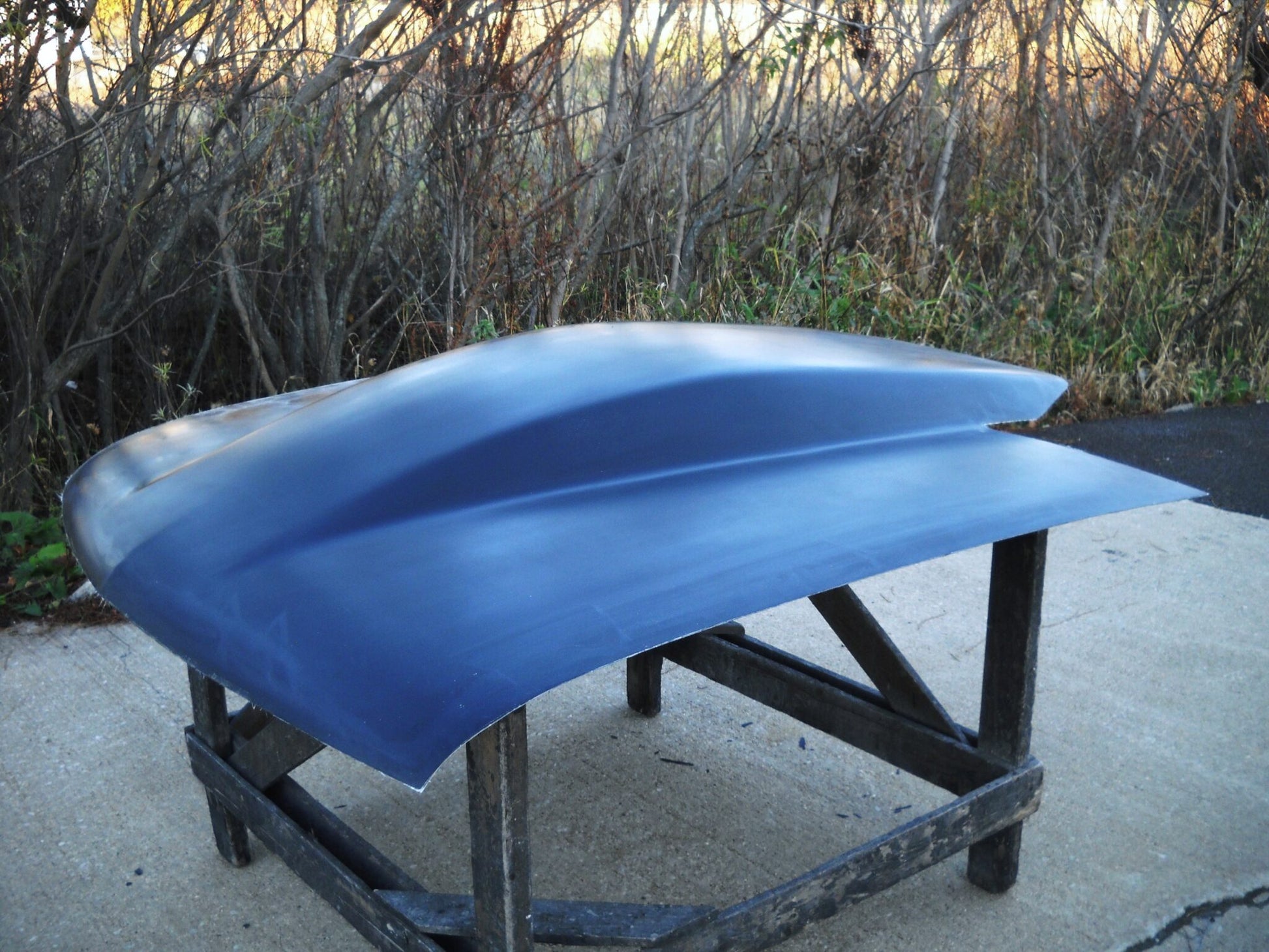 1994-2004 S-10 5" Tall Sunoco / Bubble Style Cowl Induction Extended Pin-On Fiberglass Hood (Hood Is Extra Long) - Glasstek