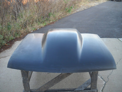 1994-2004 S-10 5" Tall Sunoco / Bubble Style Cowl Induction Extended Pin-On Fiberglass Hood (Hood Is Extra Long) - Glasstek