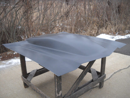 1970-1972 Chevelle / El Camino 5" Sunoco Style Extended Pin-On Fiberglass Hood (For Our 70 & 71-72 Front Ends) - Glasstek