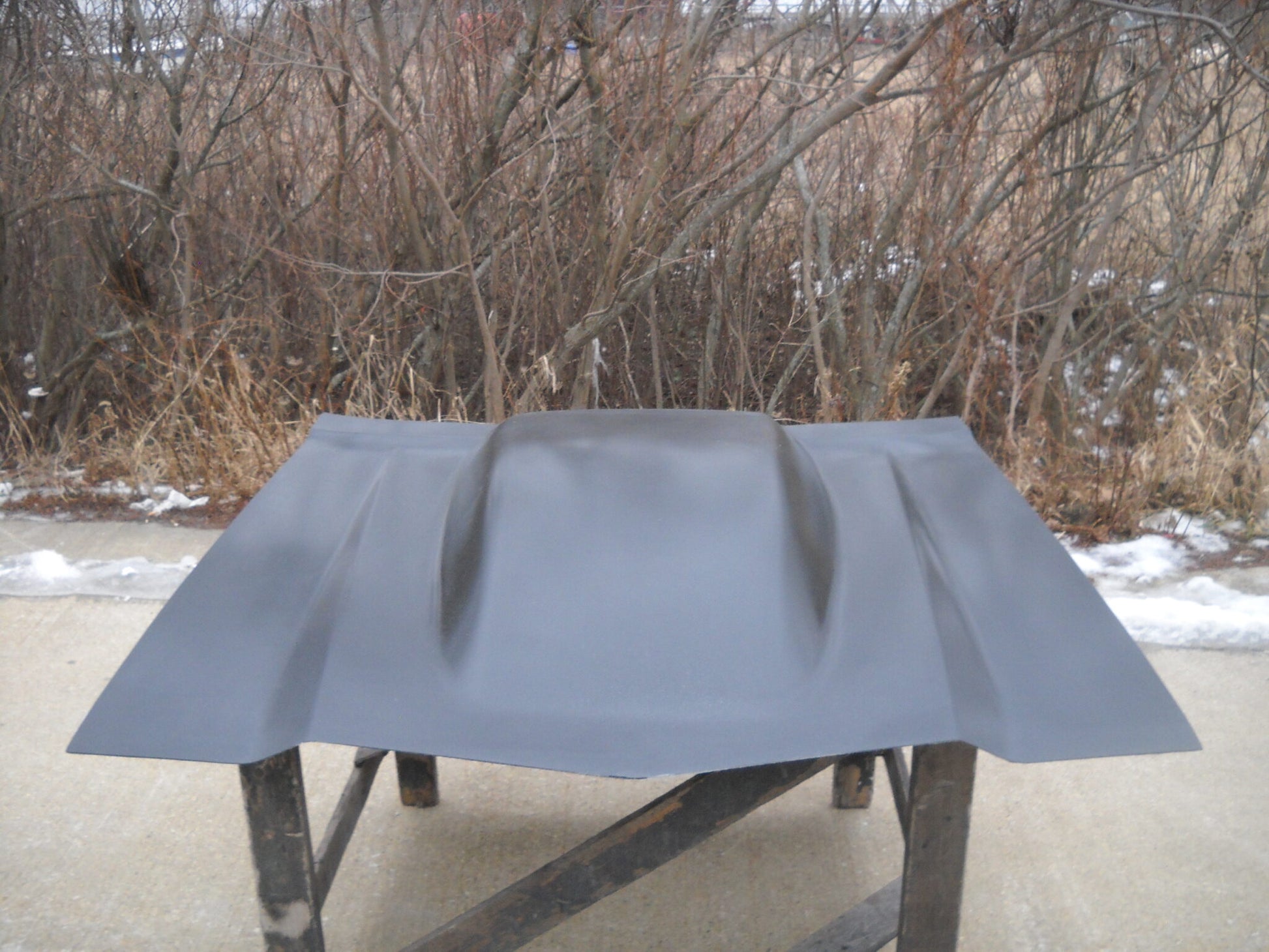 1970-1972 Chevelle / El Camino 5" Sunoco Style Extended Pin-On Fiberglass Hood (For Our 70 & 71-72 Front Ends) - Glasstek