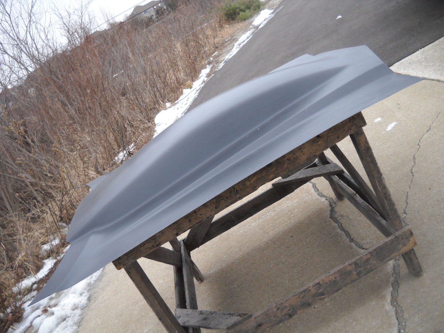 1970-1972 Chevelle / El Camino 5" Sunoco Style Extended Pin-On Fiberglass Hood (For Our 70 & 71-72 Front Ends) - Glasstek