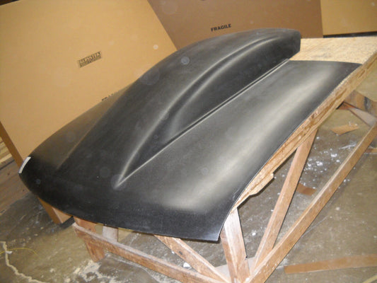 1994-2004 S-10 6 1/2" Tall Sunoco / Bubble Style Cowl Inductuion Extended Pin-On Fiberglass Hood (Extra Long) - Glasstek