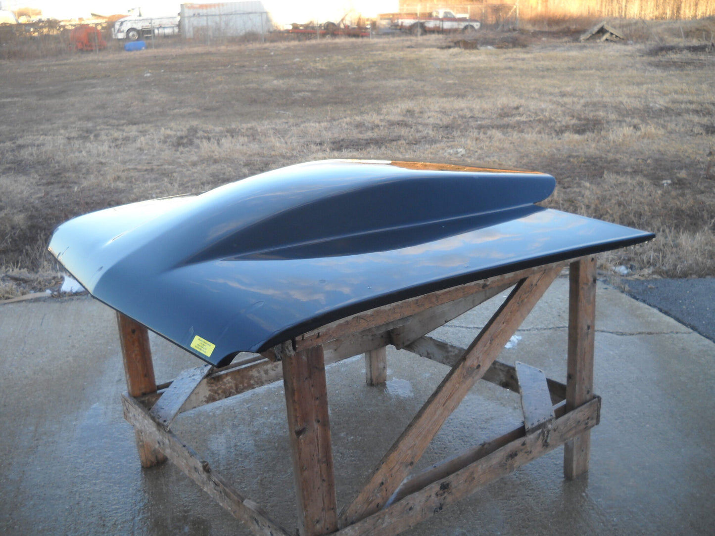 1962-1965 Nova / Chevy Ii 5" Sunoco / Bubble Style Cowl Induction Bolt-On Fiberglass Hood - Glasstek H1311 - view 3