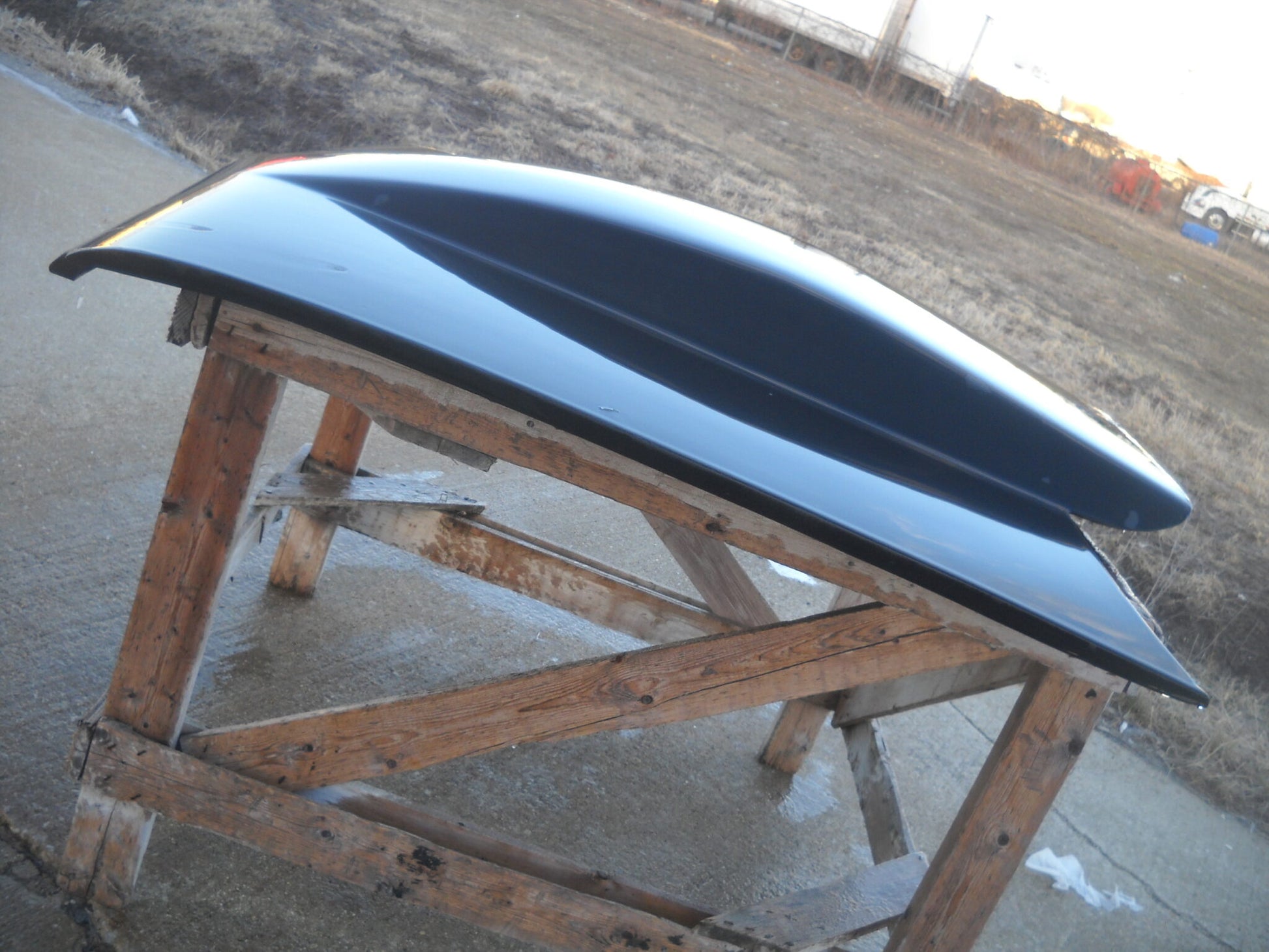 1962-1965 Nova / Chevy Ii 5" Sunoco / Bubble Style Cowl Induction Bolt-On Fiberglass Hood - Glasstek H1311 - view 2