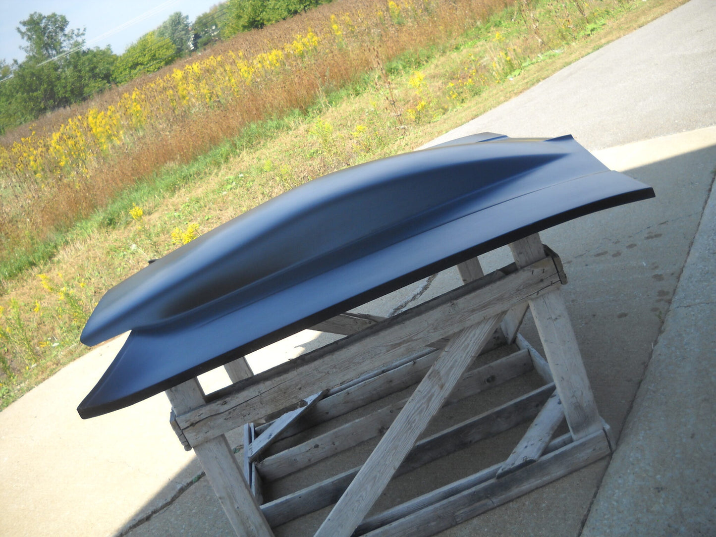 1968-1969 Chevelle 5" Sunoco / Bubble Style Cowl Induction Bolt-On Fiberglass Hood - Glasstek H1315 - view 3