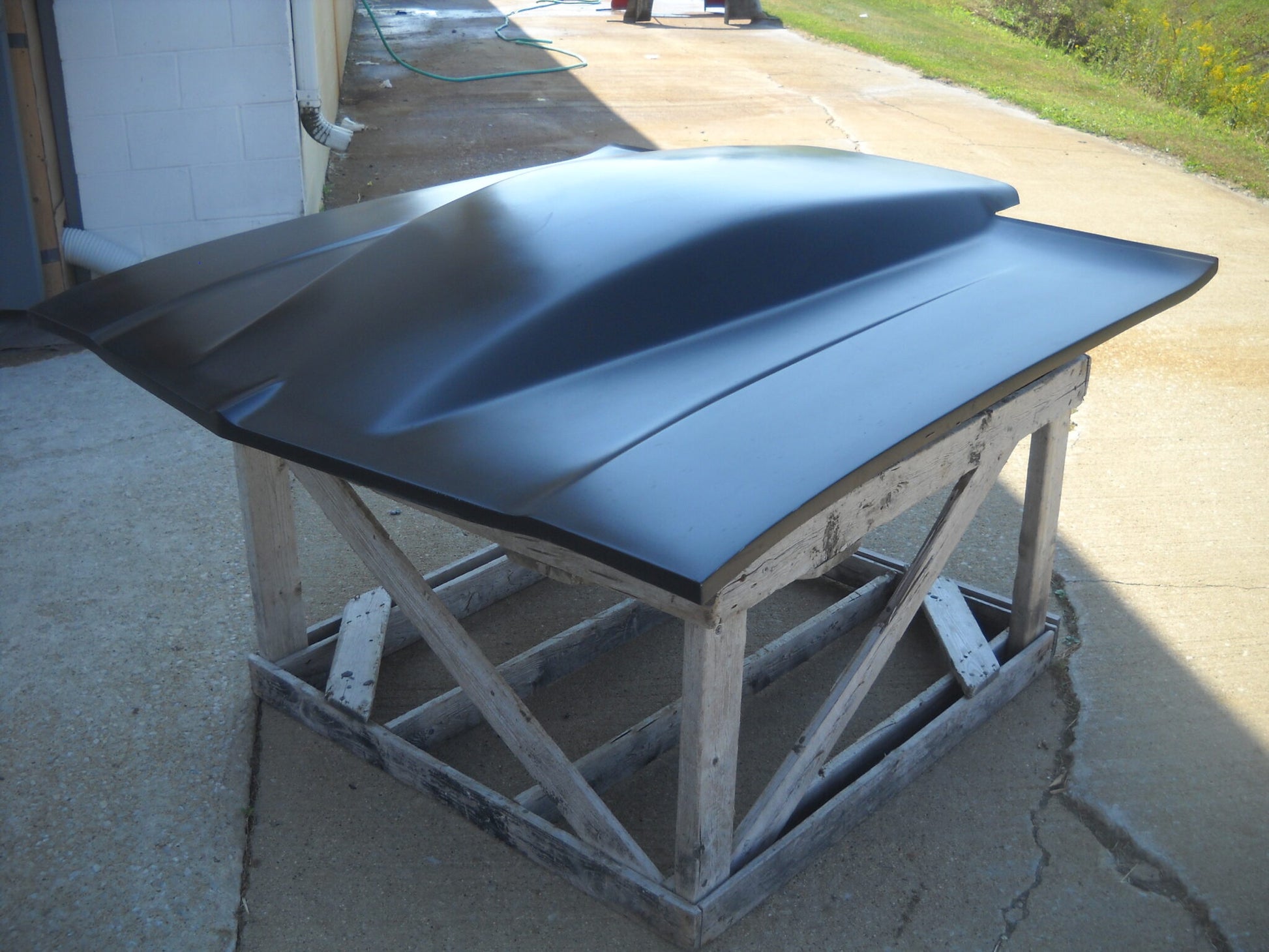 1968-1969 Chevelle 5" Sunoco / Bubble Style Cowl Induction Bolt-On Fiberglass Hood - Glasstek H1315 - view 2