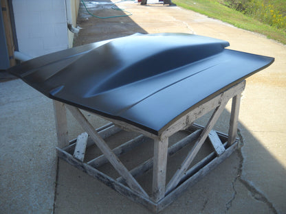 1968-1969 Chevelle 5" Sunoco / Bubble Style Cowl Induction Bolt-On Fiberglass Hood - Glasstek H1315 - view 2
