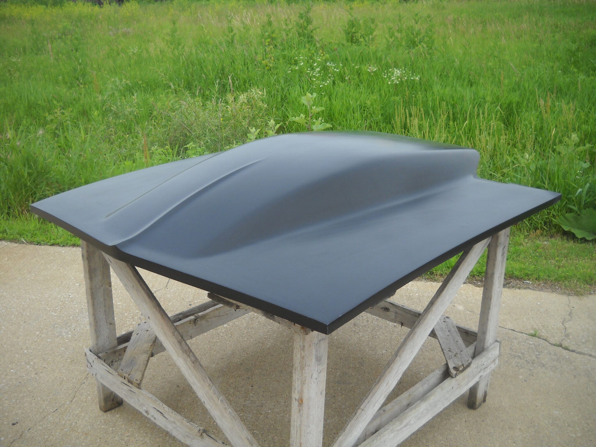 1967-1969 Camaro 5" Sunoco / Bubble Style Bolt-On Fiberglass Hood - Glasstek H1318 product image