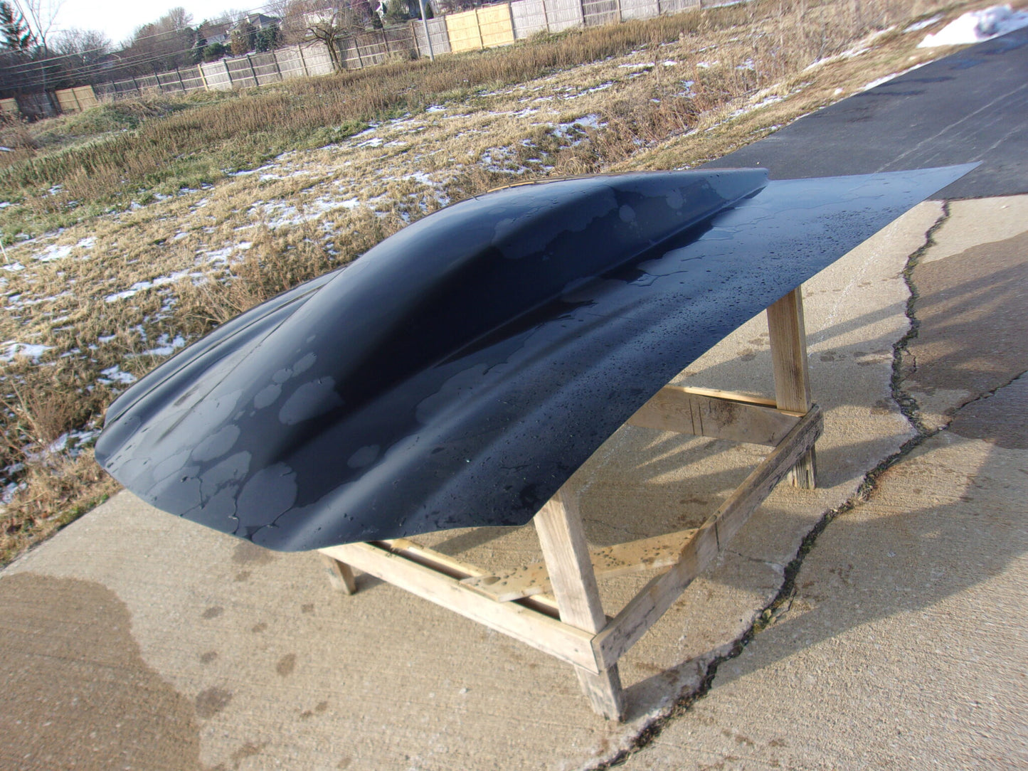 1998-2002 Camaro 6 1/2" Sunoco / Bubble Style Xxl Pin-On Fiberglass Hood (Fits 98-02 Camaro Ext. Front End) - Glasstek H1319