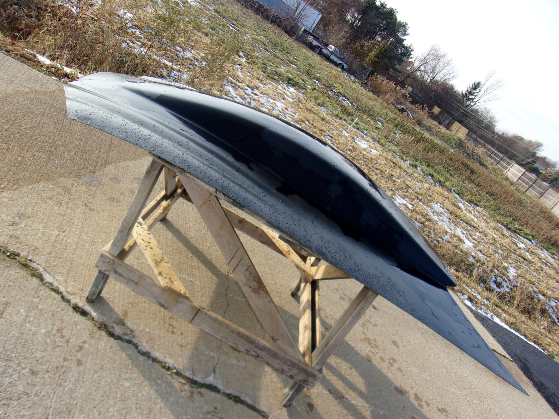 1998-2002 Camaro 6 1/2" Sunoco / Bubble Style Xxl Pin-On Fiberglass Hood (Fits 98-02 Camaro Ext. Front End) - Glasstek H1319