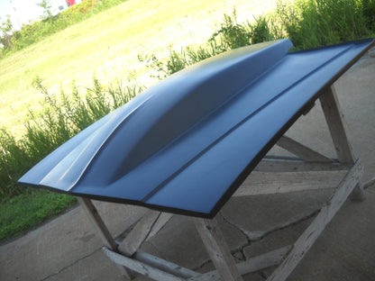 1981-1988 Monte Carlo 5" Sunoco / Bubble Style Bolt-On Fiberglass Hood - Glasstek H1323 product image