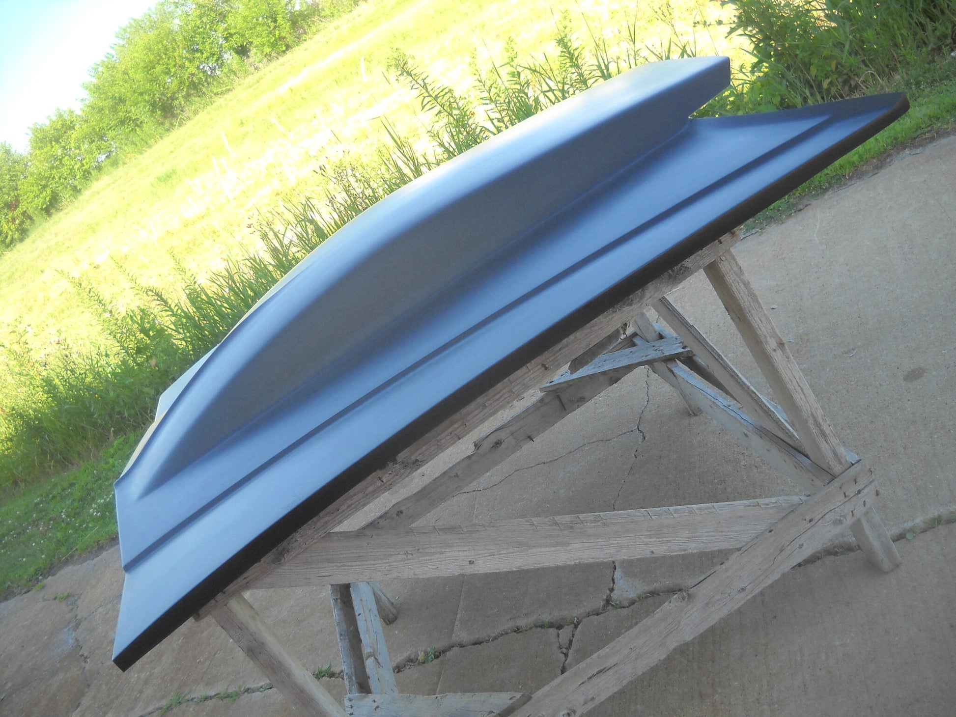 1981-1988 Monte Carlo 5" Sunoco / Bubble Style Bolt-On Fiberglass Hood - Glasstek H1323 - view 3