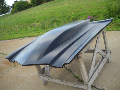 1970-1981 Camaro 5" Sunoco / Bubble Style Bolt-On Fiberglass Hood - Glasstek H1327 product image