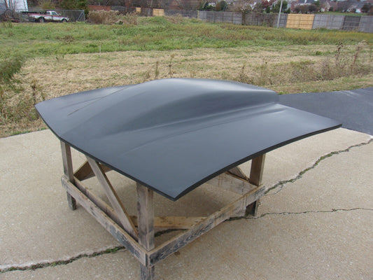 1982-1992 Camaro 5" Sunoco / Bubble Style Bolt-On Fiberglass Hood - Glasstek H1332 product image