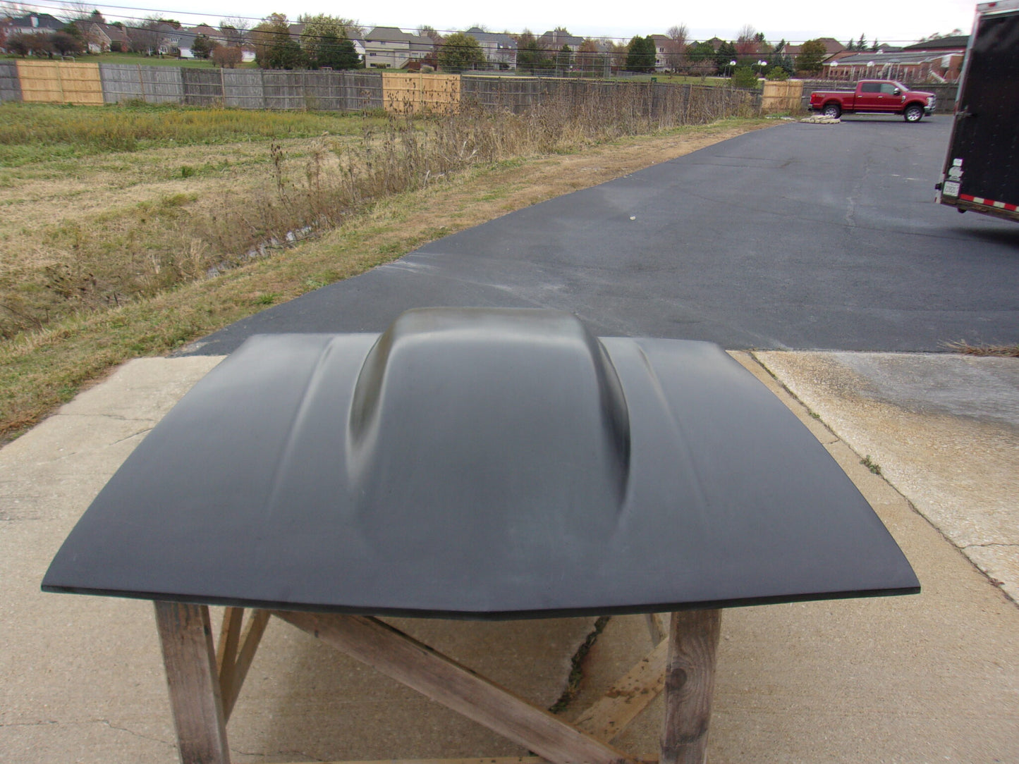 1982-1992 Camaro 5" Sunoco / Bubble Style Bolt-On Fiberglass Hood - Glasstek H1332 - view 3
