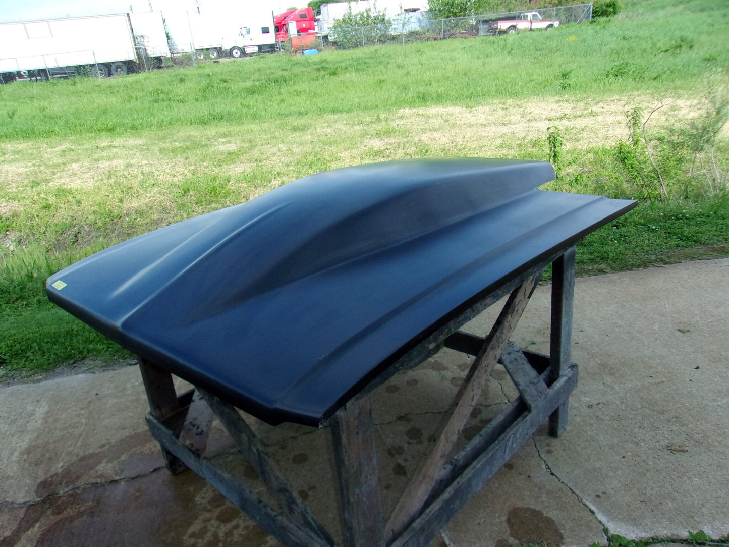 1975-1979 Nova 5" Sunoco / Bubble Style Bolt-On Fiberglass Hood - Glasstek H1340 - view 2