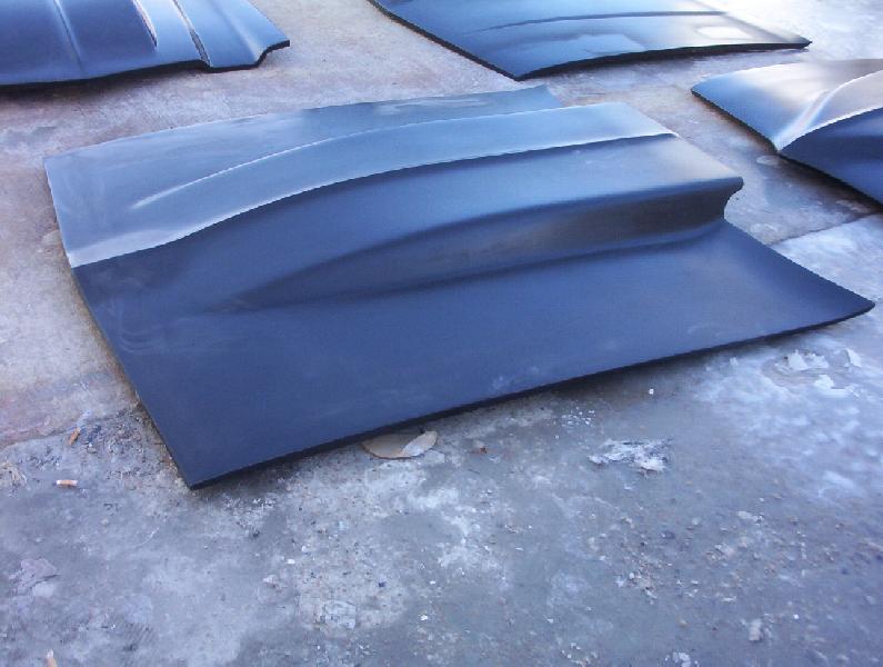 1977-1981 Firebird 4" Cowl Induction Bolt-On Fiberglass Hood - Glasstek H3040 - view 2
