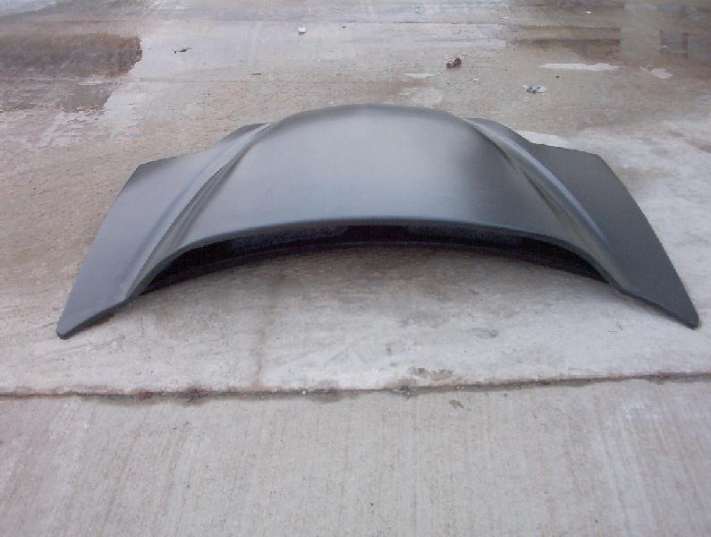 1993-1997 Firebird 4" Raised Ram Air Bolt-On Fiberglass Hood - Glasstek H3047 - view 5