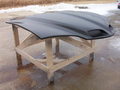 1998-2002 Firebird Raim Air Bolt-On Fiberglass Hood - Glasstek H3053 - view 3