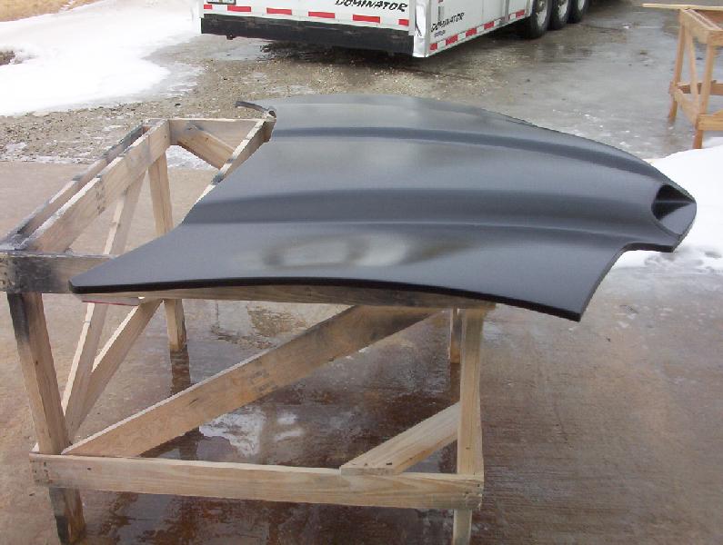 1998-2002 Firebird Raim Air Bolt-On Fiberglass Hood - Glasstek H3053 - view 4