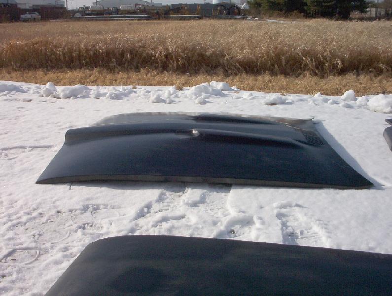 1968-1970 GTO Bolt-On Fiberglass Hood With 2"Raised Center (Looks Stock With Center Of Hood Raised 2") - Glasstek H3056