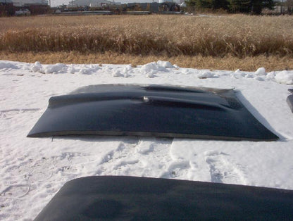 1968-1970 GTO Bolt-On Fiberglass Hood With 2"Raised Center (Looks Stock With Center Of Hood Raised 2") - Glasstek H3056
