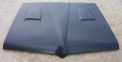 1964 GTO Twin Scoop Bolt-On Fiberglass Hood - Glasstek H3059 product image