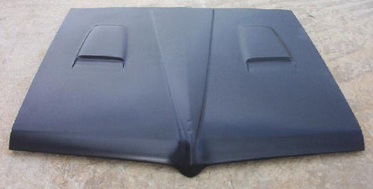 1964 GTO Twin Scoop Bolt-On Fiberglass Hood - Glasstek H3059 product image
