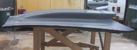 1970-1976 Firebird 4" Cowl Induction Bolt-On Fiberglass Hood - Glasstek H3069 product image