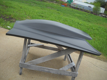 1981-1987 Grand Prix 5" Sunoco / Bubble Style Bolt-On Fiberglass Hood - Glasstek H3071 - view 2