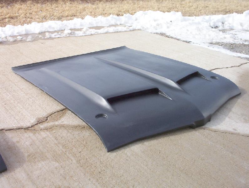 1970 442 Factory Reproduction Bolt-On Fiberglass Hood (Fits 69) - Glasstek H6001 product image