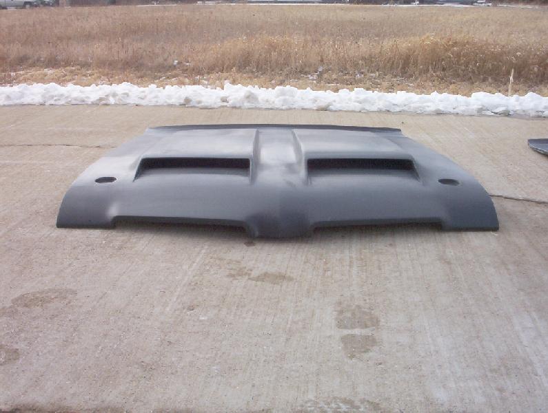 1970 / 1971-1972 442 Air Box For 2" Raised Scoops (Included In 2" Raised 70 442 Bolt-On Fiberglass Hood) - Glasstek MS039