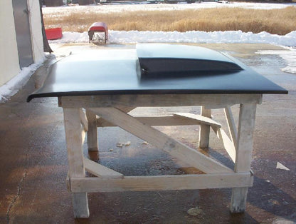 1968-1969 Roadrunner Six Pack Bolt-On Fiberglass Hood (3" Tall) - Glasstek H7050 - view 2